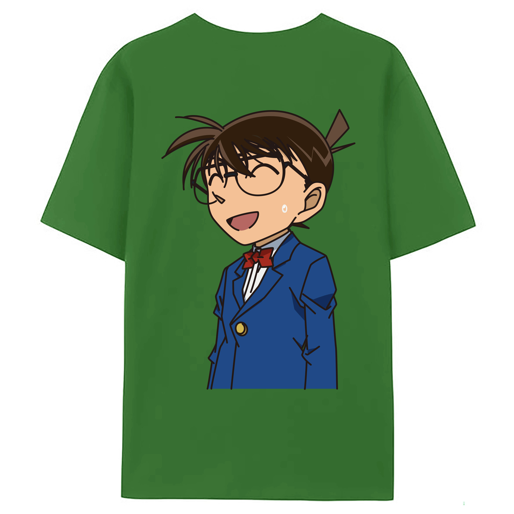 （画像用） 名探偵コナン 江戸川 コナン Detective Conan Conan Edogawa レディース半袖Tシャツ(バックプリント)